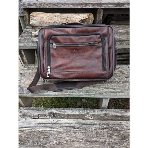Vintage Solo leather briefcase in good condition - Picture 1 of 11